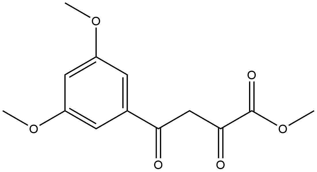 Methyl 4-(3,5-Dimethoxyphenyl)-2,4-dioxobutanoate 구조식 이미지