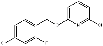 2-chloro-6-((4-chloro-2-fluorobenzyl)oxy)pyridine Structure