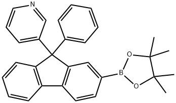 Pyridine, 3-[9-phenyl-2-(4,4,5,5-tetramethyl-1,3,2-dioxaborolan-2-yl)-9H-fluoren-9-yl]- 구조식 이미지