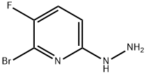 Pyridine, 2-bromo-3-fluoro-6-hydrazinyl- 구조식 이미지