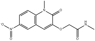 N-Methyl-2-(1-methyl-6-nitro-2-oxoquinolin-3-yl)oxyacetamide Structure