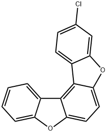 Benzo[1,2-b:4,3-b']bisbenzofuran, 3-chloro- 구조식 이미지