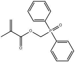 2-Propenoic acid, 2-methyl-, (diphenylphosphinyl)methyl ester Structure