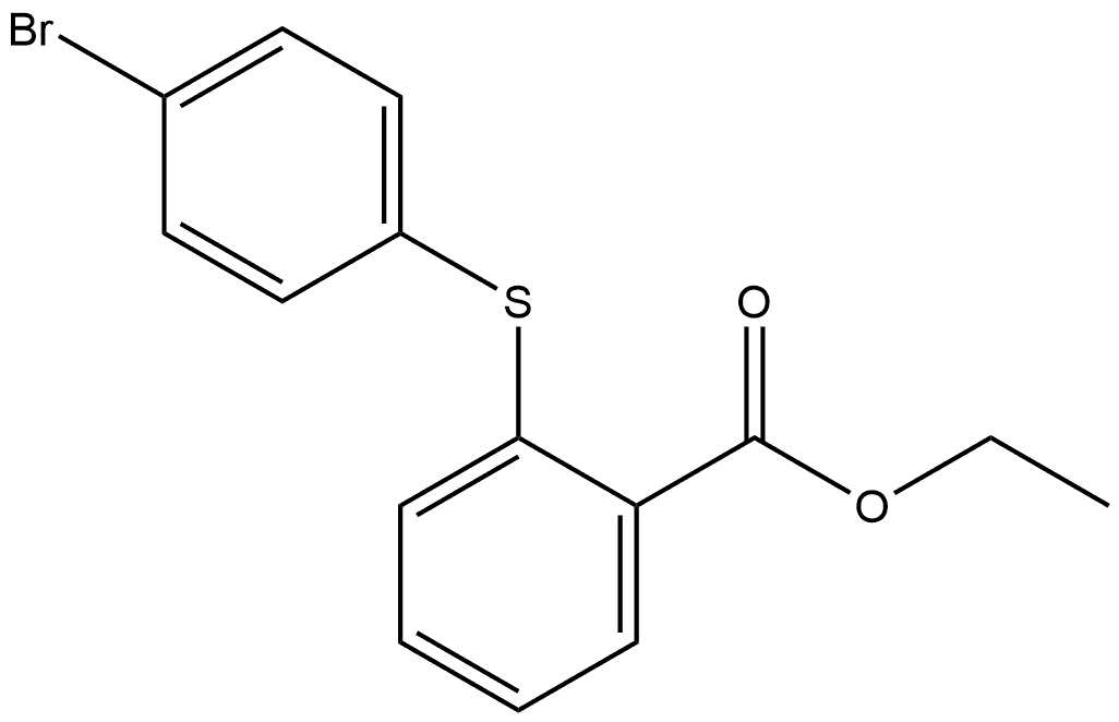 Ethyl 2-[(4-bromophenyl)thio]benzoate Structure