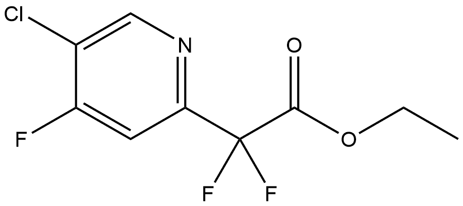 Ethyl 2-(5-chloro-4-fluoropyridin-2-yl)-2,2-difluoroacetate Structure