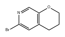 2H-Pyrano[2,3-c]pyridine, 6-bromo-3,4-dihydro- Structure