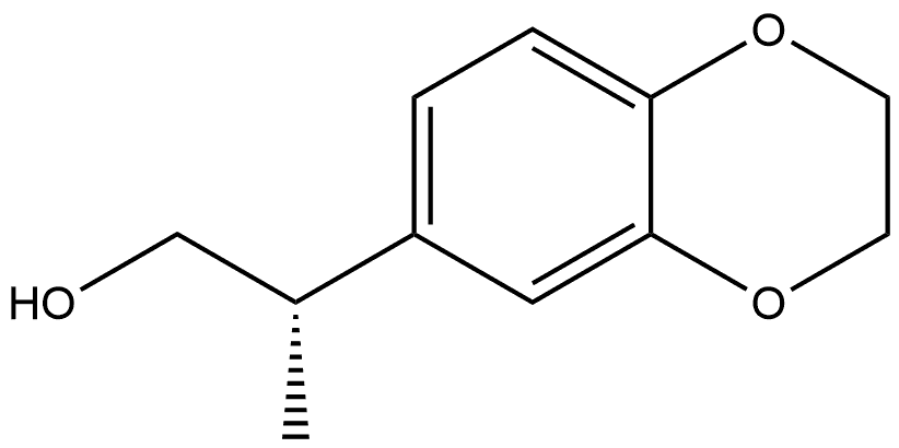 (2S)-2-(2,3-dihydro-1,4-benzodioxin-6-yl)propan-1-ol Structure