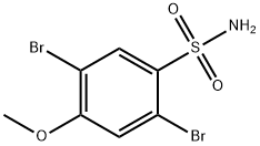 2,5-dibromo-4-methoxybenzene-1-sulfonamide 구조식 이미지