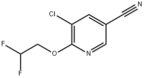 5-chloro-6-(2,2-difluoroethoxy)pyridine-3-carbonitrile 구조식 이미지