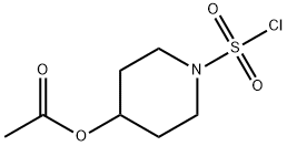 1-(chlorosulfonyl)piperidin-4-yl acetate Structure