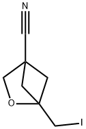 1-(iodomethyl)-2-oxabicyclo[2.1.1]hexane-4-carbonitrile 구조식 이미지