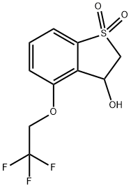 3-hydroxy-4-(2,2,2-trifluoroethoxy)-2,3-dihydro-1lambda6-benzothiophene-1,1-dione Structure