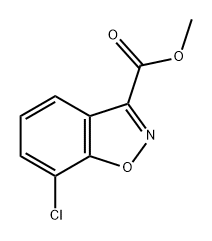 1,2-Benzisoxazole-3-carboxylic acid, 7-chloro-, methyl ester Structure