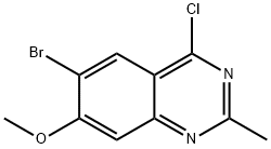 Quinazoline, 6-bromo-4-chloro-7-methoxy-2-methyl- 구조식 이미지