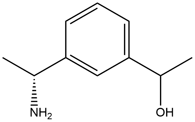 3-[(1R)-1-Aminoethyl]-α-methylbenzenemethanol 구조식 이미지