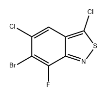 2,1-Benzisothiazole, 6-bromo-3,5-dichloro-7-fluoro- Structure