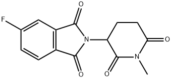 5-fluoro-2-(1-methyl-2,6-dioxo-3-piperidinyl)-1H-Isoindole-1,3(2H)-dione Structure