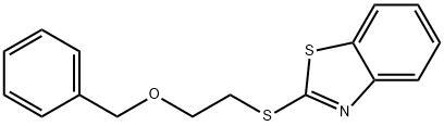 Benzothiazole, 2-[[2-(phenylmethoxy)ethyl]thio]- Structure