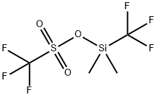 Methanesulfonic acid, 1,1,1-trifluoro-, dimethyl(trifluoromethyl)silyl ester Structure