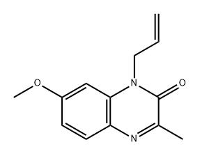 2(1H)-Quinoxalinone, 7-methoxy-3-methyl-1-(2-propen-1-yl)- Structure