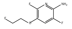 2-Pyridinamine, 3,6-difluoro-5-(2-fluoroethoxy)- Structure