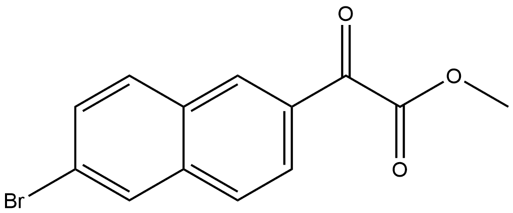 Methyl 6-bromo-α-oxo-2-naphthaleneacetate Structure