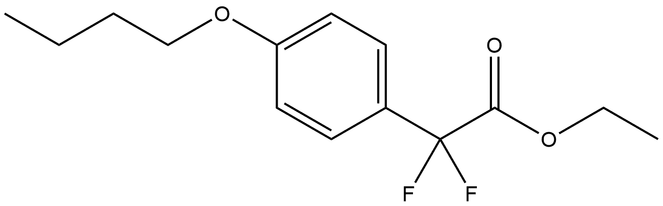 Ethyl 4-butoxy-α,α-difluorobenzeneacetate Structure