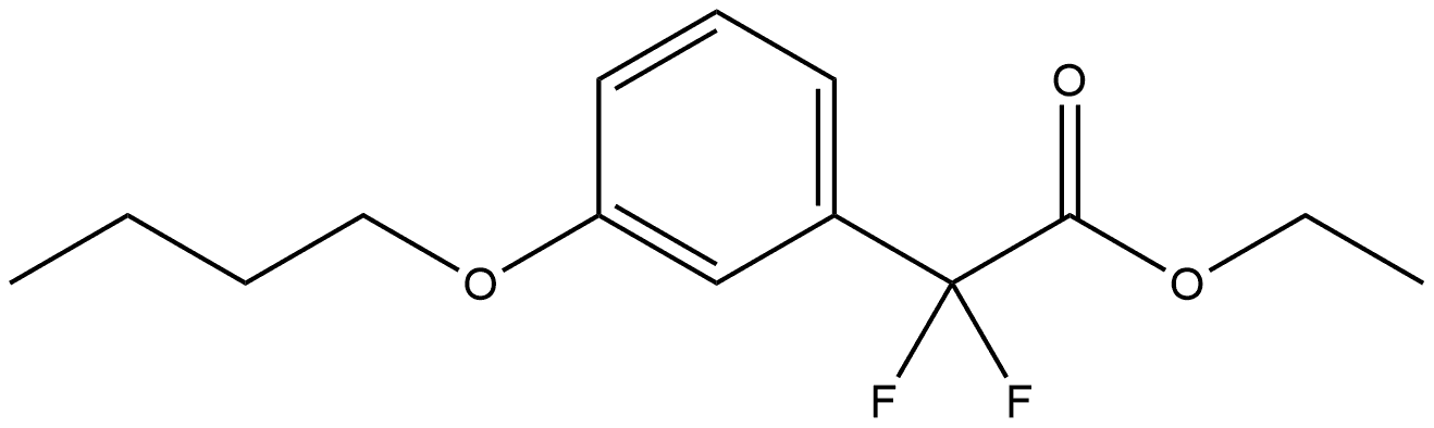 Ethyl 3-butoxy-α,α-difluorobenzeneacetate Structure