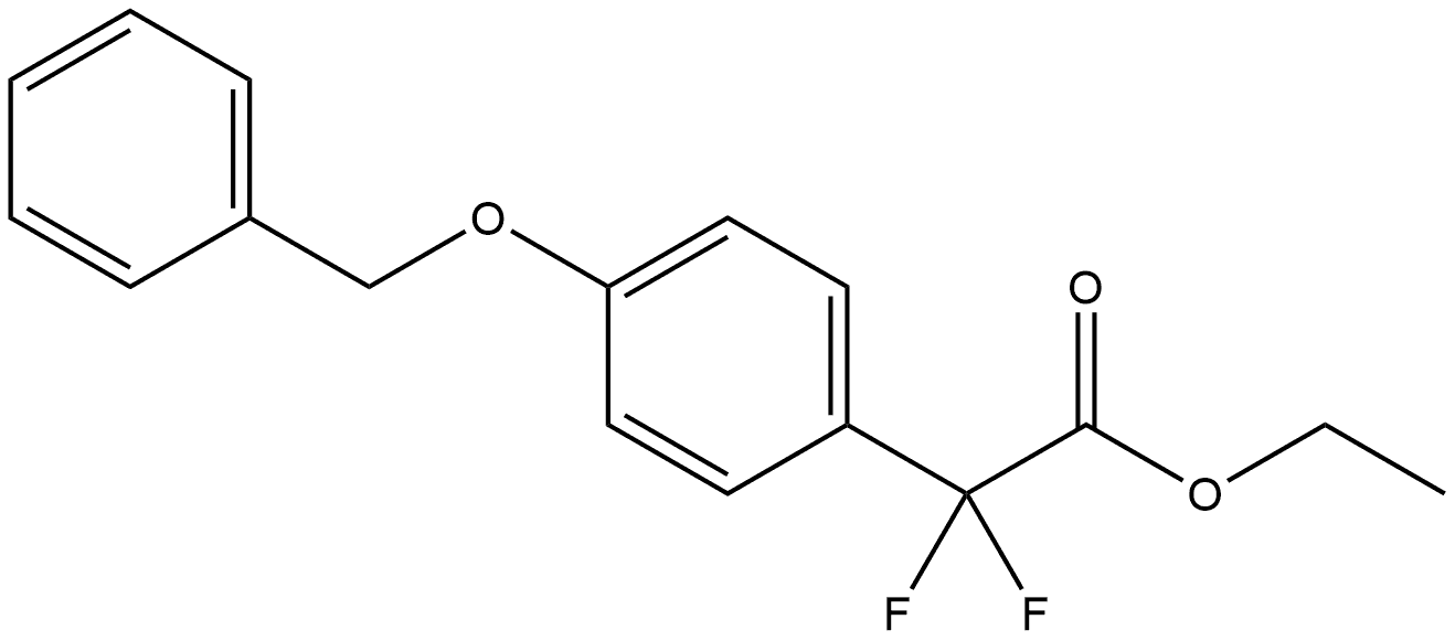 Ethyl α,α-difluoro-4-(phenylmethoxy)benzeneacetate Structure
