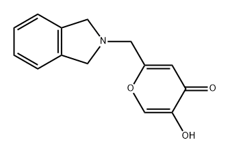 4H-Pyran-4-one, 2-[(1,3-dihydro-2H-isoindol-2-yl)methyl]-5-hydroxy- Structure