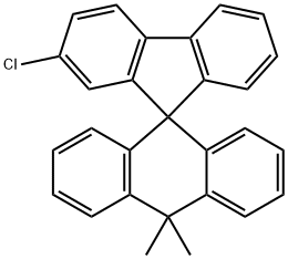 Spiro[anthracene-9(10H),9'-[9H]fluorene], 2'-chloro-10,10-dimethyl- 구조식 이미지