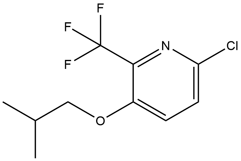 6-Chloro-3-(2-methylpropoxy)-2-(trifluoromethyl)pyridine 구조식 이미지