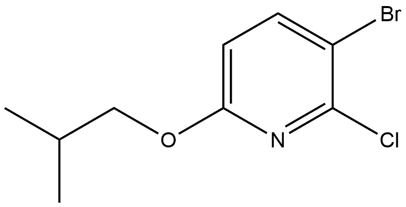 3-Bromo-2-chloro-6-(2-methylpropoxy)pyridine Structure