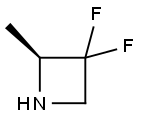 Azetidine, 3,3-difluoro-2-methyl-, (2S)- Structure