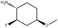 (1R,2R,4R)-rel-2-fluoro-4-methoxycyclohexan-1-amine Structure