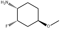 (1R,2S,4R)-rel-2-fluoro-4-methoxycyclohexan-1-amine Structure