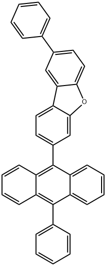 Dibenzofuran, 2-phenyl-7-(10-phenyl-9-anthracenyl)- Structure