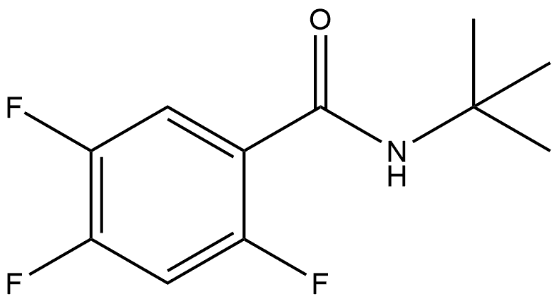 N-(1,1-Dimethylethyl)-2,4,5-trifluorobenzamide Structure