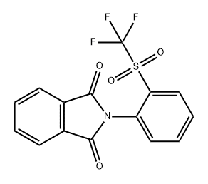1H-Isoindole-1,3(2H)-dione, 2-[2-[(trifluoromethyl)sulfonyl]phenyl]- 구조식 이미지
