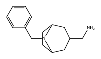 8-Azabicyclo[3.2.1]octane-3-methanamine, 8-(phenylmethyl)- Structure