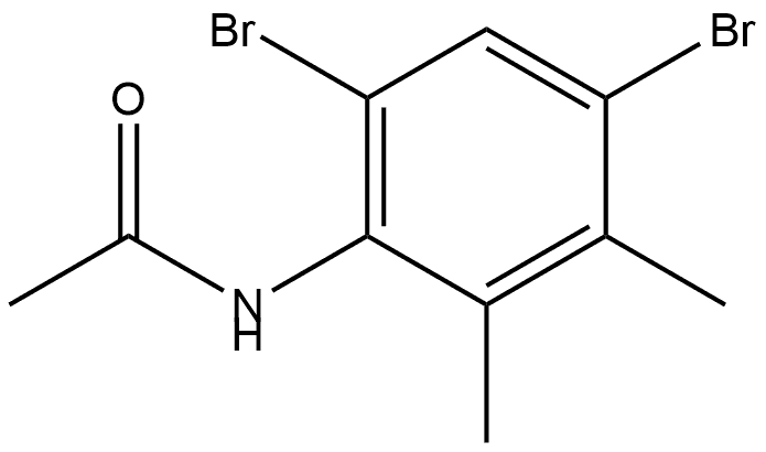 N-(4,6-Dibromo-2,3-dimethylphenyl)acetamide Structure