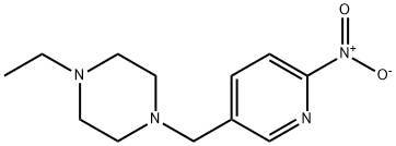 Piperazine, 1-ethyl-4-[(6-nitro-3-pyridinyl)methyl]- 구조식 이미지