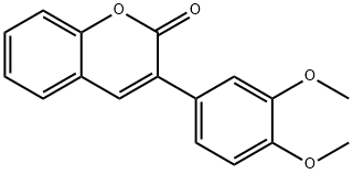 2H-1-Benzopyran-2-one, 3-(3,4-dimethoxyphenyl)- 구조식 이미지