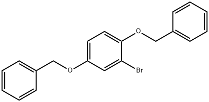 Benzene, 2-bromo-1,4-bis(phenylmethoxy)- Structure