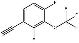 Benzene, 1-ethynyl-2,4-difluoro-3-(trifluoromethoxy)- Structure