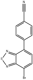 Benzonitrile, 4-(7-bromo-2,1,3-benzothiadiazol-4-yl)- Structure