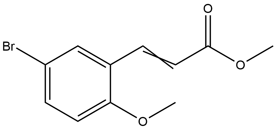 Methyl 3-(5-bromo-2-methoxyphenyl)-2-propenoate Structure