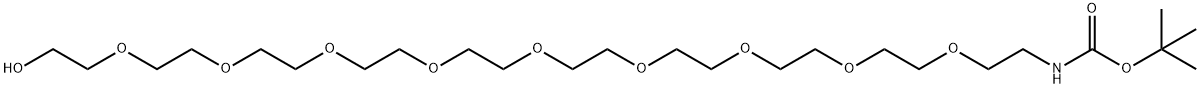 BocNH-PEG10-OH
 Structure