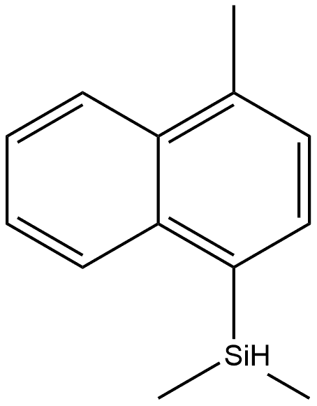 1-(Dimethylsilyl)-4-methylnaphthalene Structure