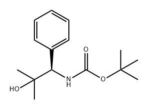 Carbamic acid, N-[(1R)-2-hydroxy-2-methyl-1-phenylpropyl]-, 1,1-dimethylethyl ester Structure